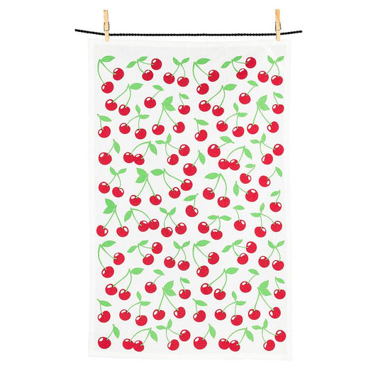 Cherries Dishcloth + Kitchen Towel Set