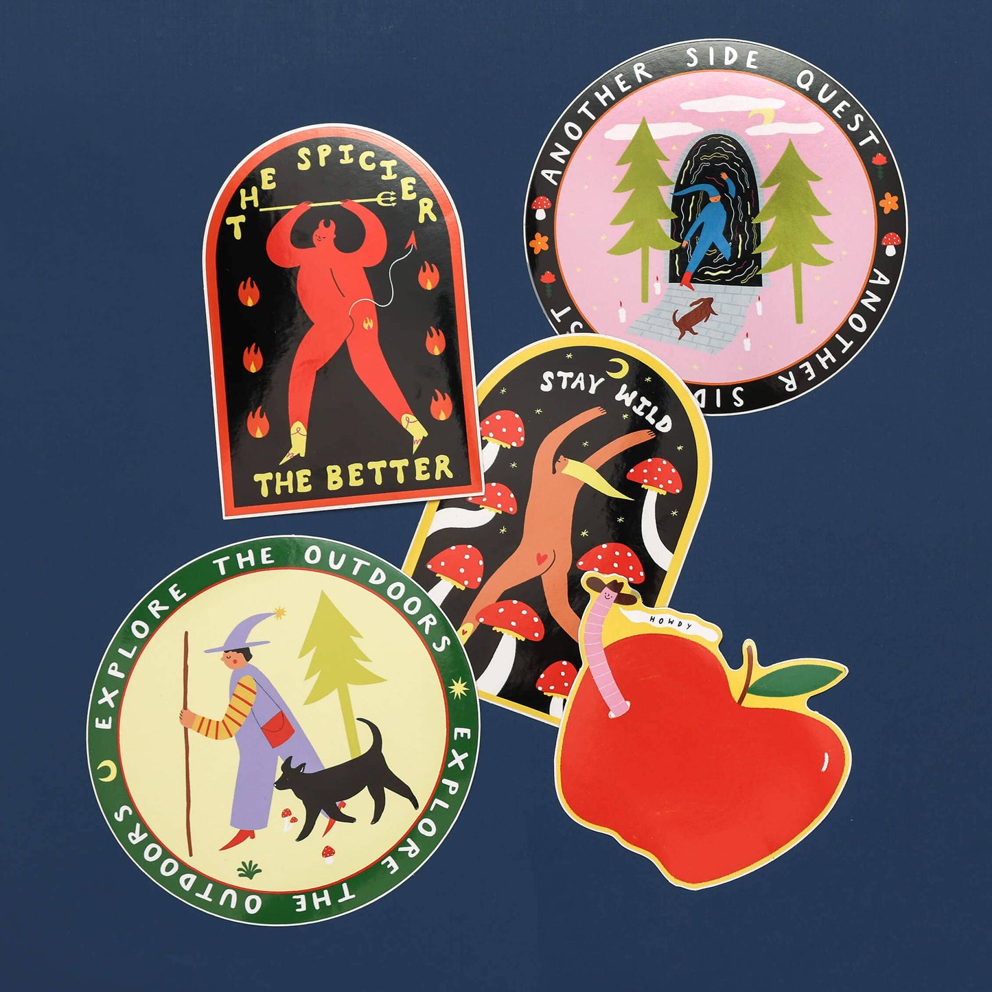 Worm Cowboy Sticker