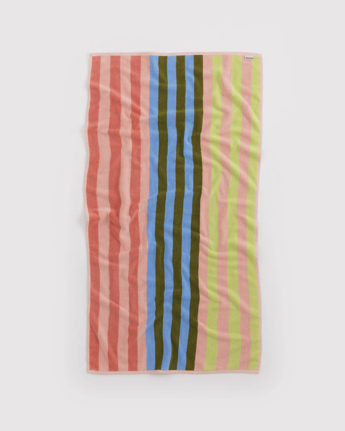 BAGGU Organic Cotton Bath Towel - Sherbet Stripe