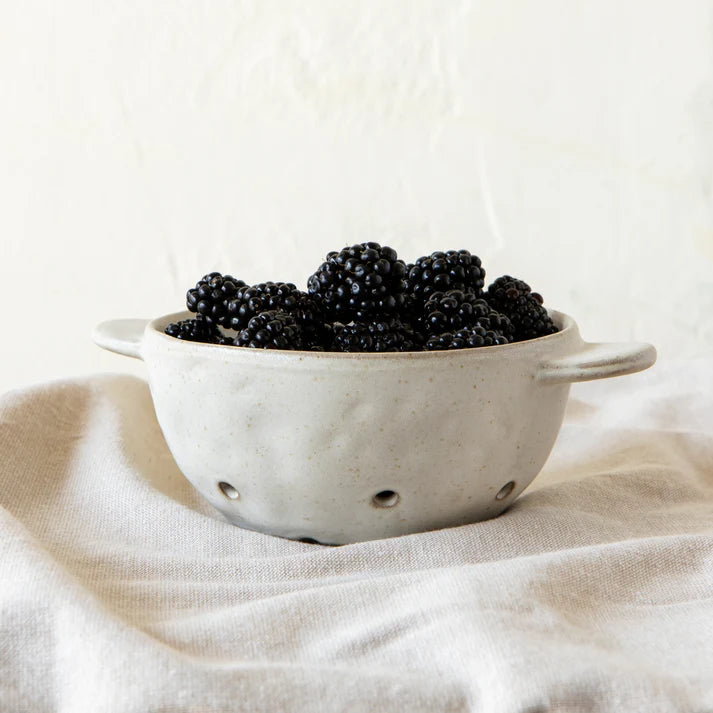 Ivory Fruit Bowl shown at an angle highlighting the handle detail β PABOOM