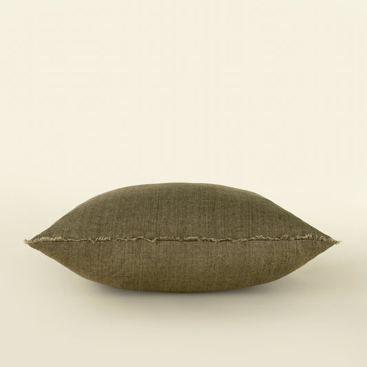 Lina Linen Pillow 24" - Kelp