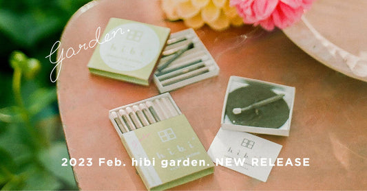 Hibi Peony incense match lit with fragrant smoke - PABOOM