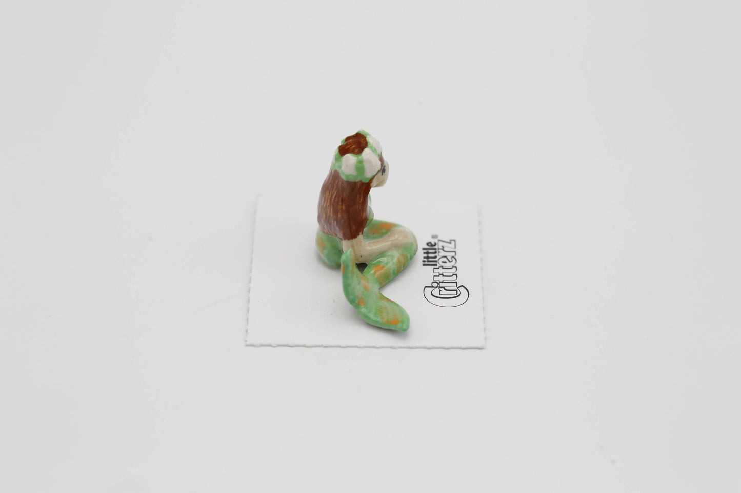 Emerald Mermaid Child Porcelain Miniature