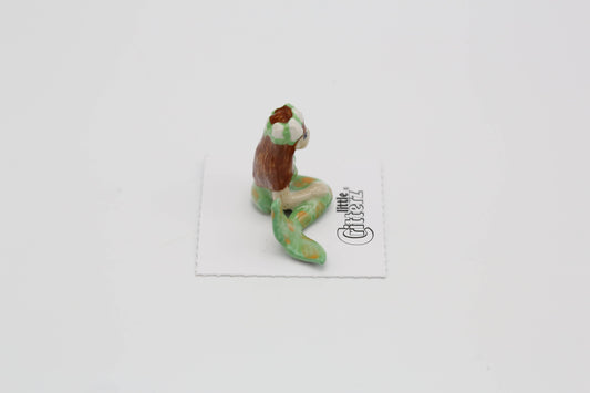 Emerald Mermaid Child Porcelain Miniature