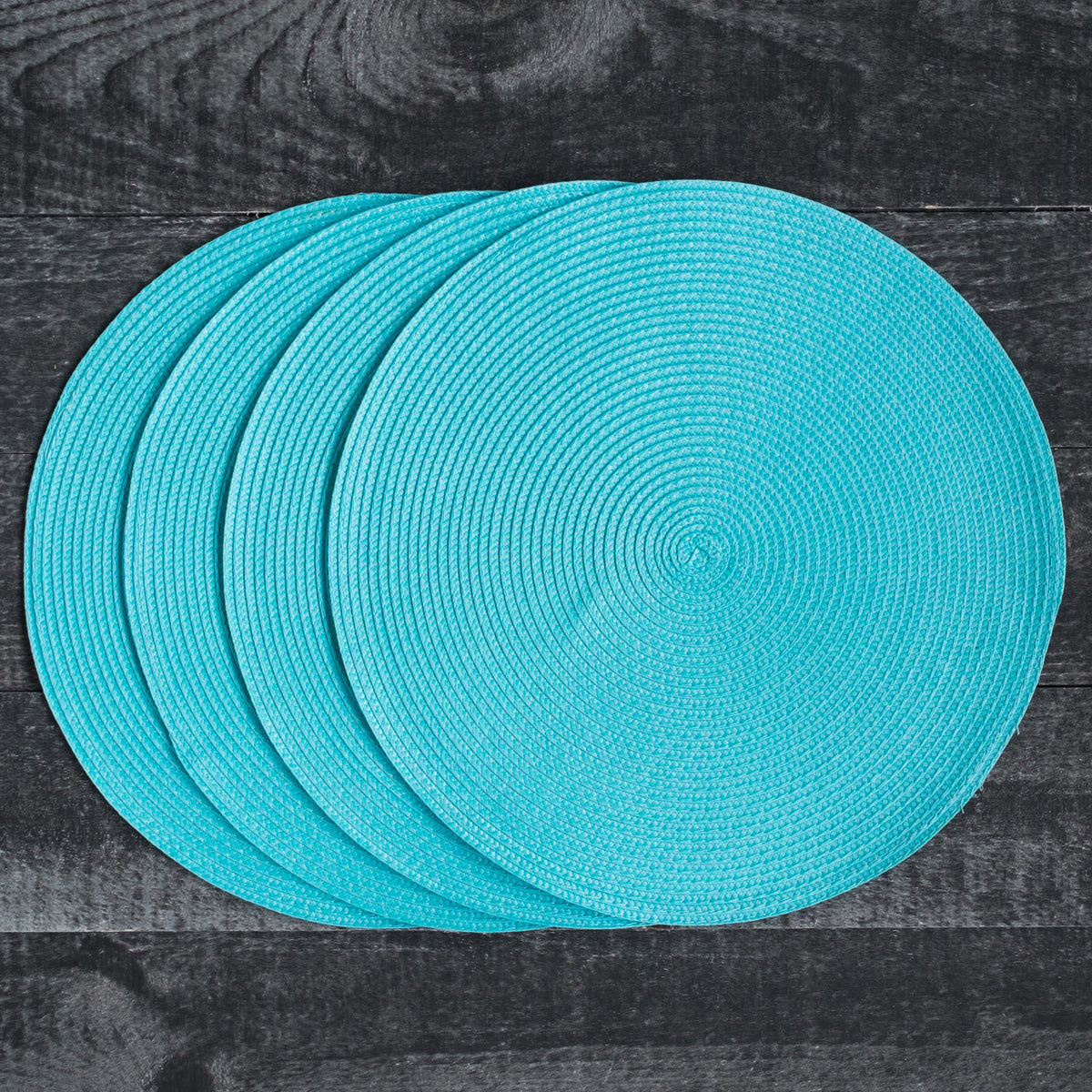 Disko Turquoise Round Placemat Set