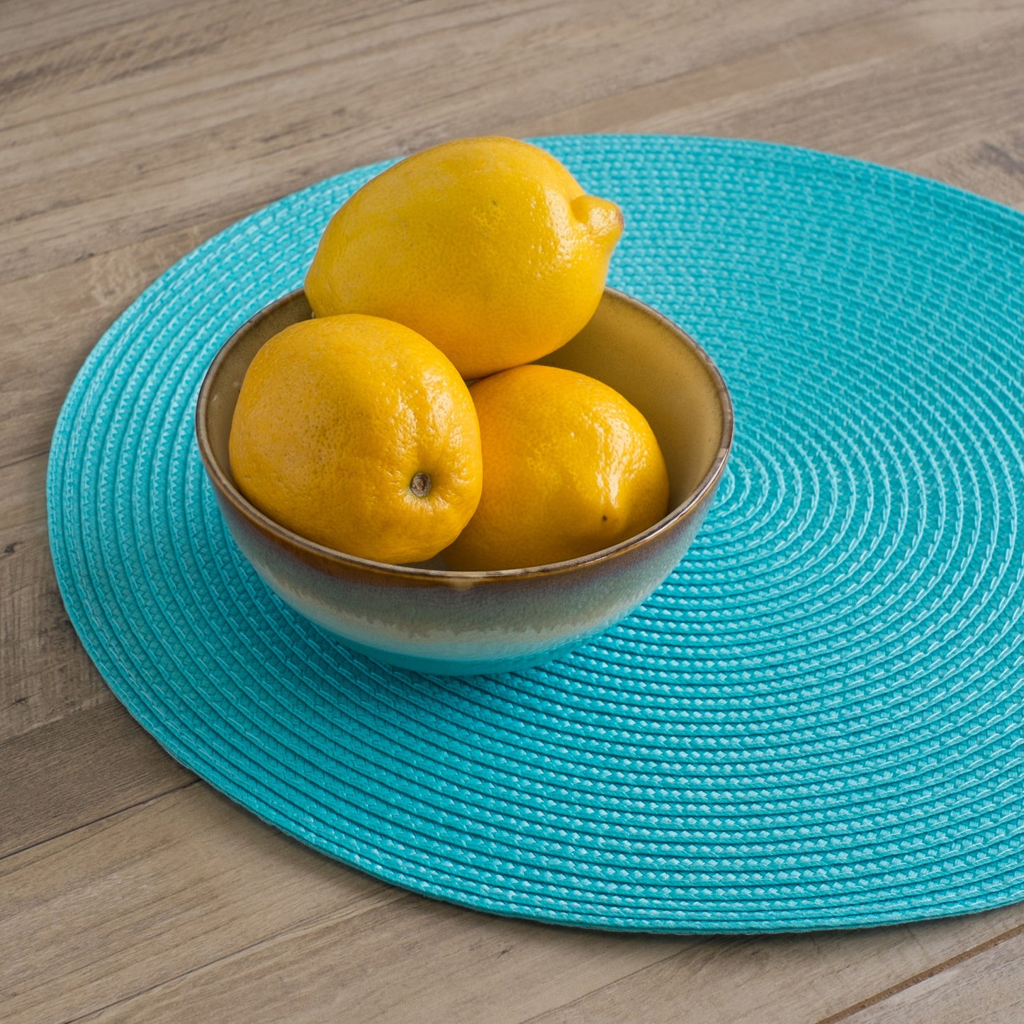 Disko Turquoise Round Placemat Set