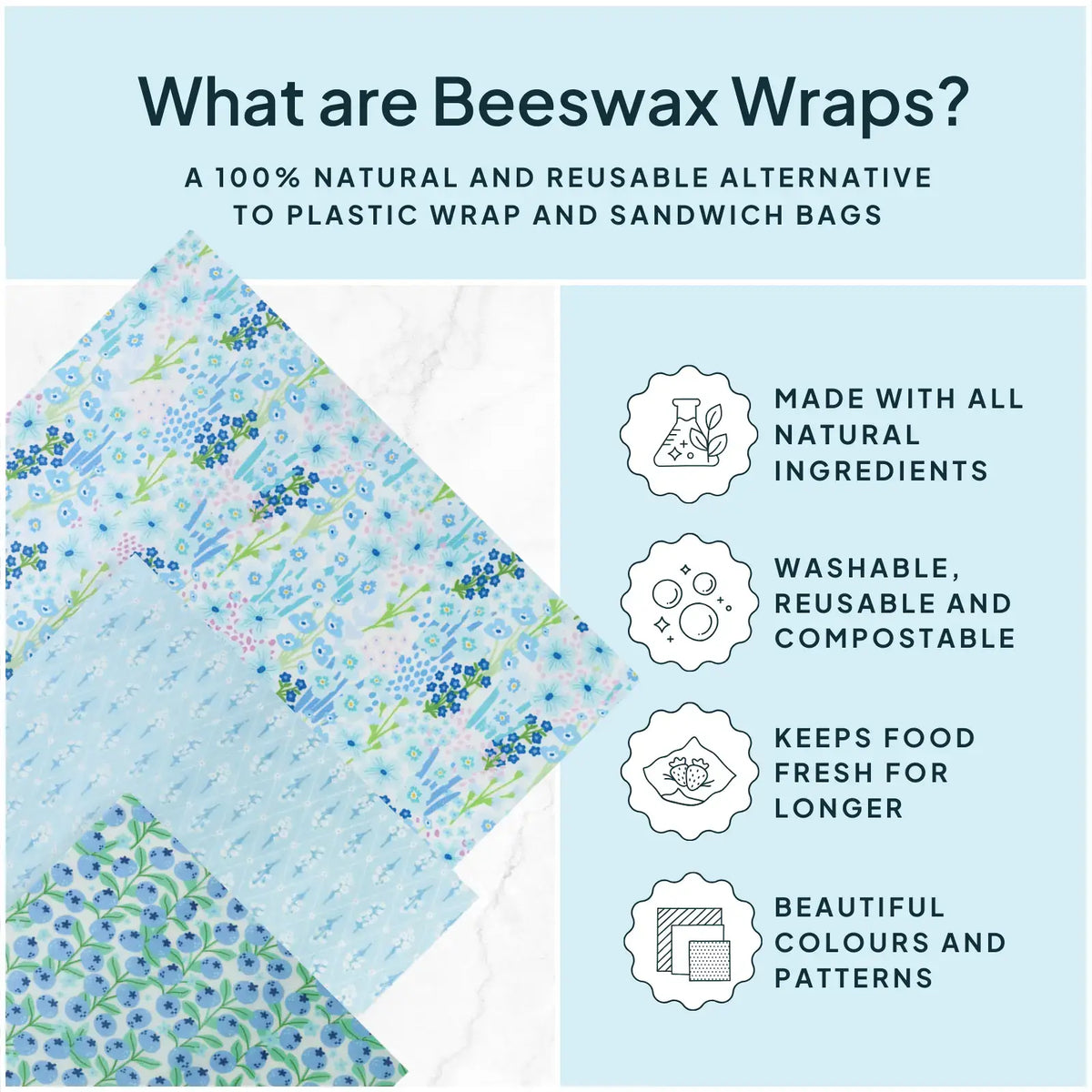 Beeswax Wrap Variety Sets - Green