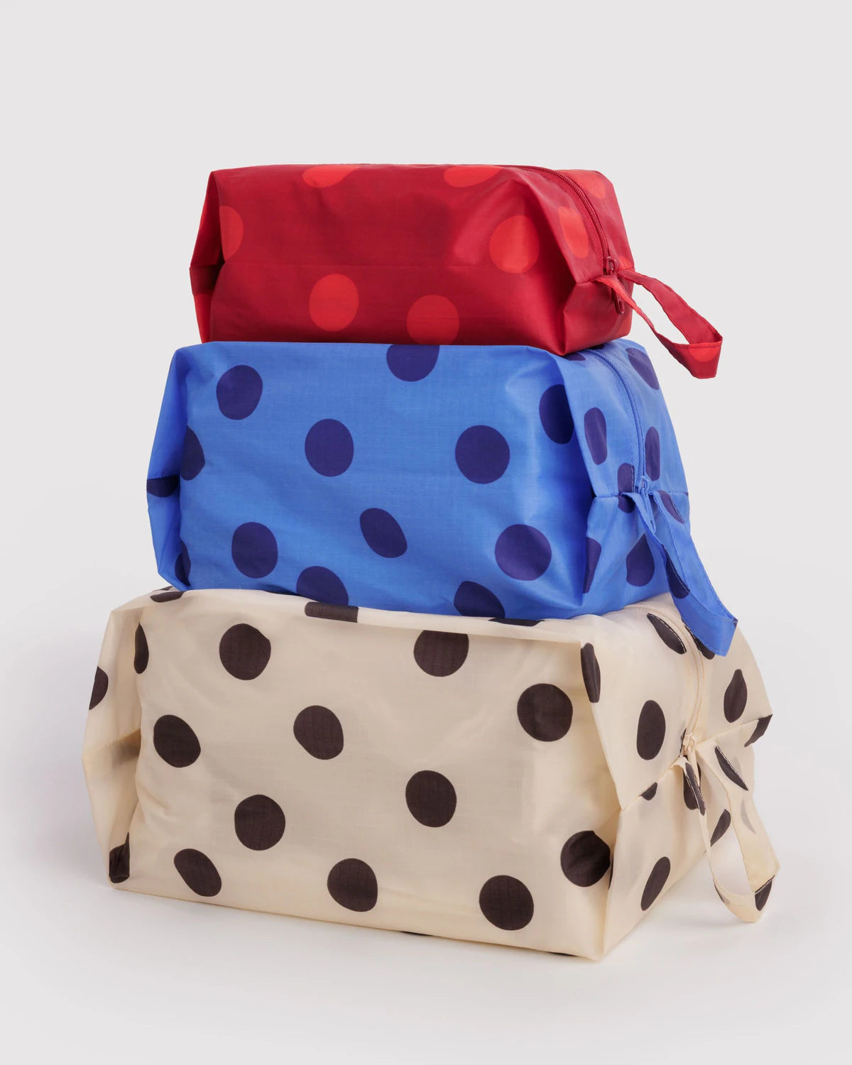 BAGGU 3D Zip Set Polka Dot Mix