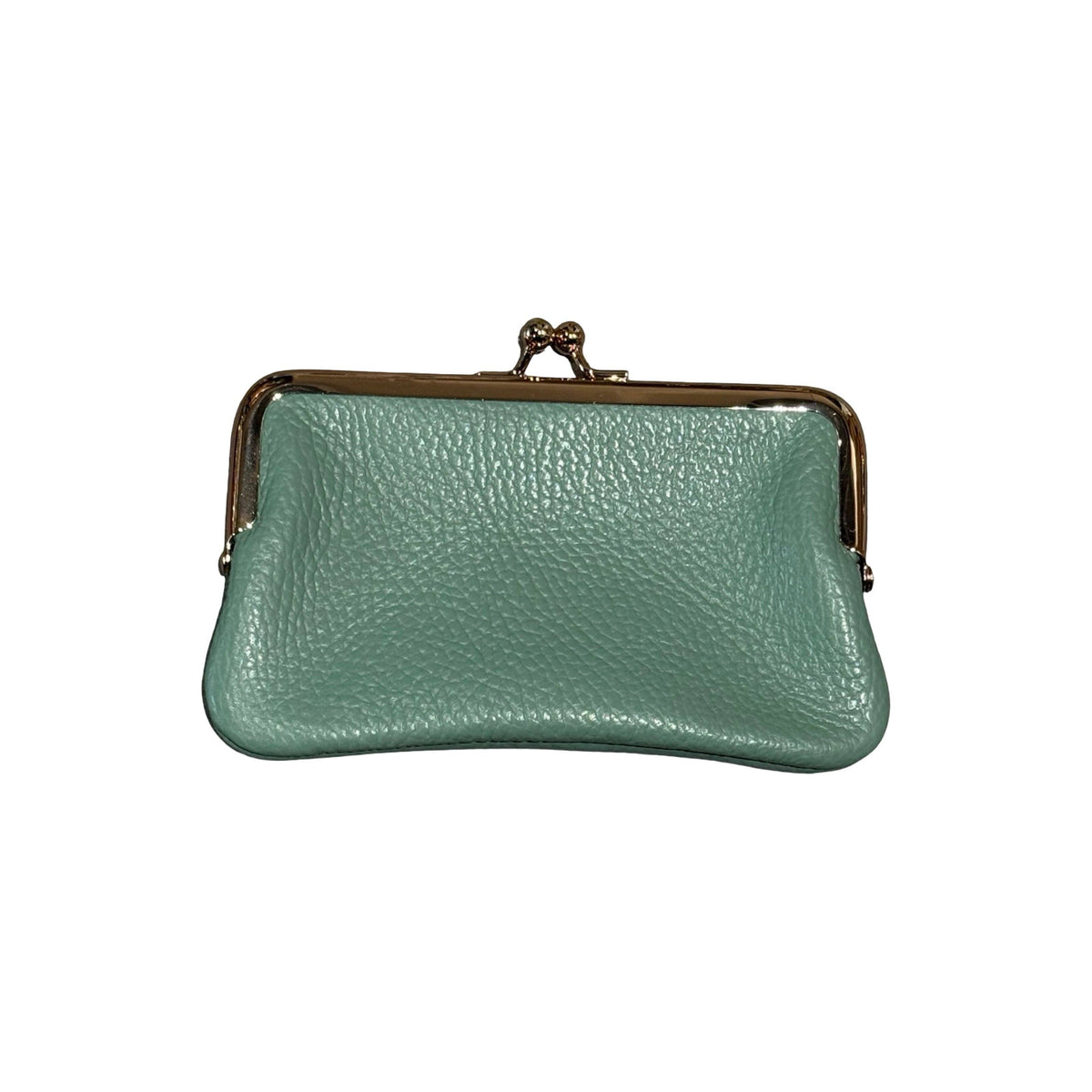 Wallet Purse Card Leather Seed Medium - Vert Clair