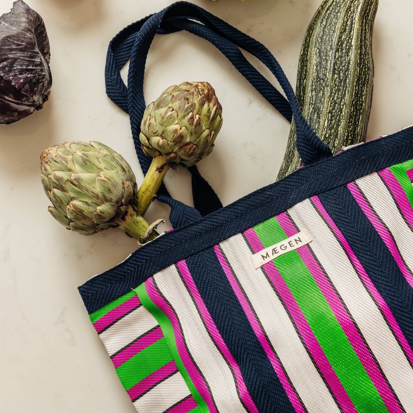 Mægen Everywhere Bag - Navy/Pink/Green