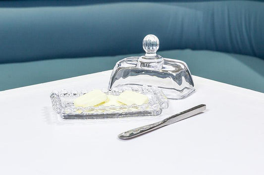 Ball Rim Butter Dish, additional angle