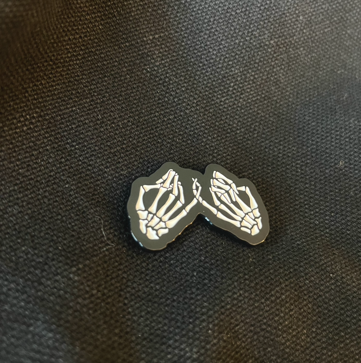 Pinky Swear Skeleton Hands Enamel Pin