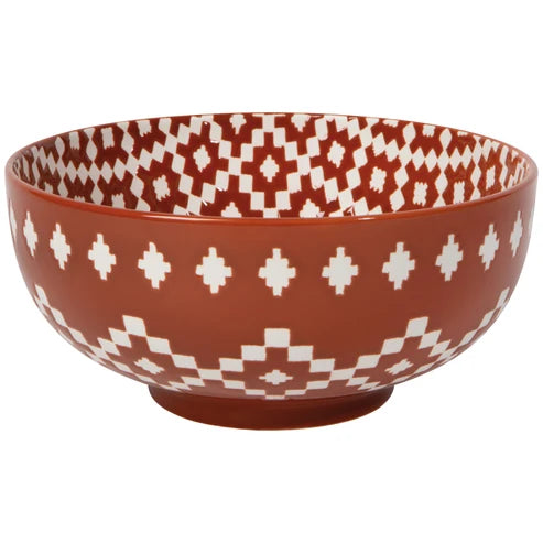 Barro large serving bowl shown from the side, displaying the rust-toned exterior - PABOOM