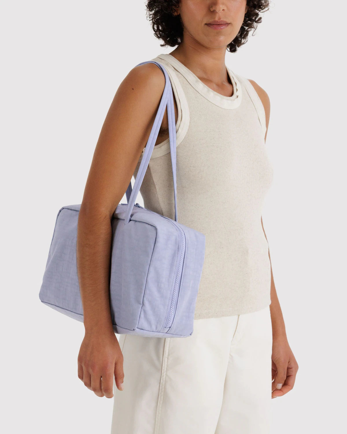BAGGU Medium Nylon Bowler Bag - Mist