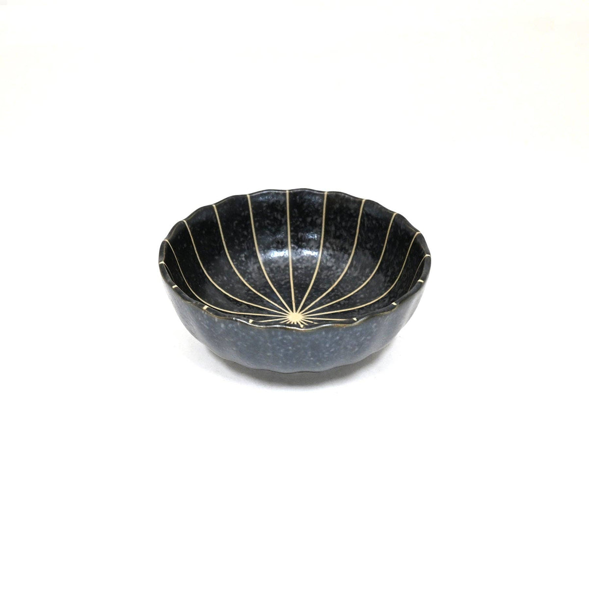 Black Japanese sauce dish styled with food - PABOOM