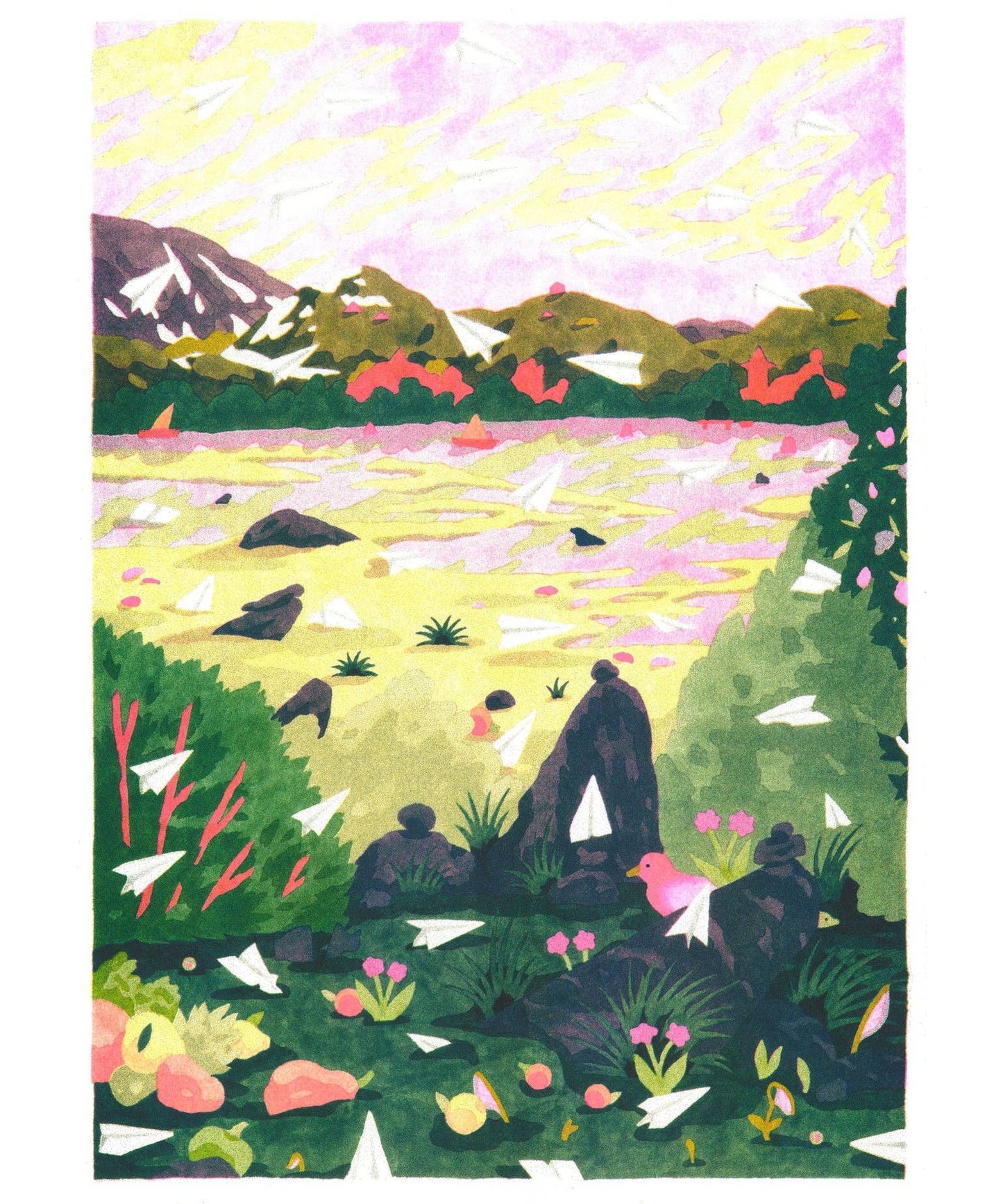 Paper Jam - Camille Gobourg Print