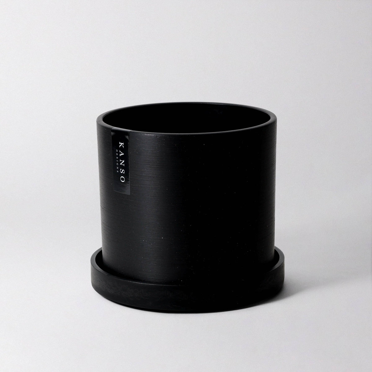 Kanso Designs Planter + Saucer 4” - White Stone