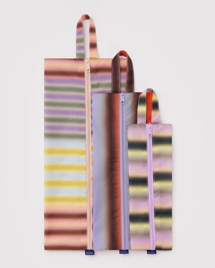 BAGGU 3D Zip Set - Gradient Stripes