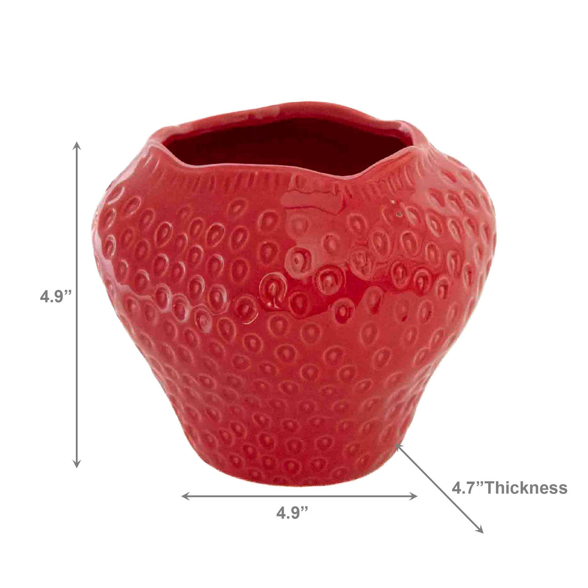 Strawberry Ceramic Planter