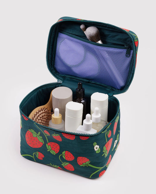 BAGGU Large Cosmetic Case - Strawberry Blossom