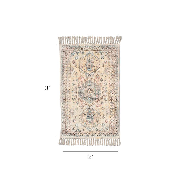 Blue/Yellow Printed Floor Rug 2x3β