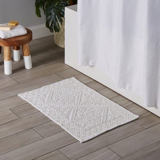 Tavira Bathmat Cotton White