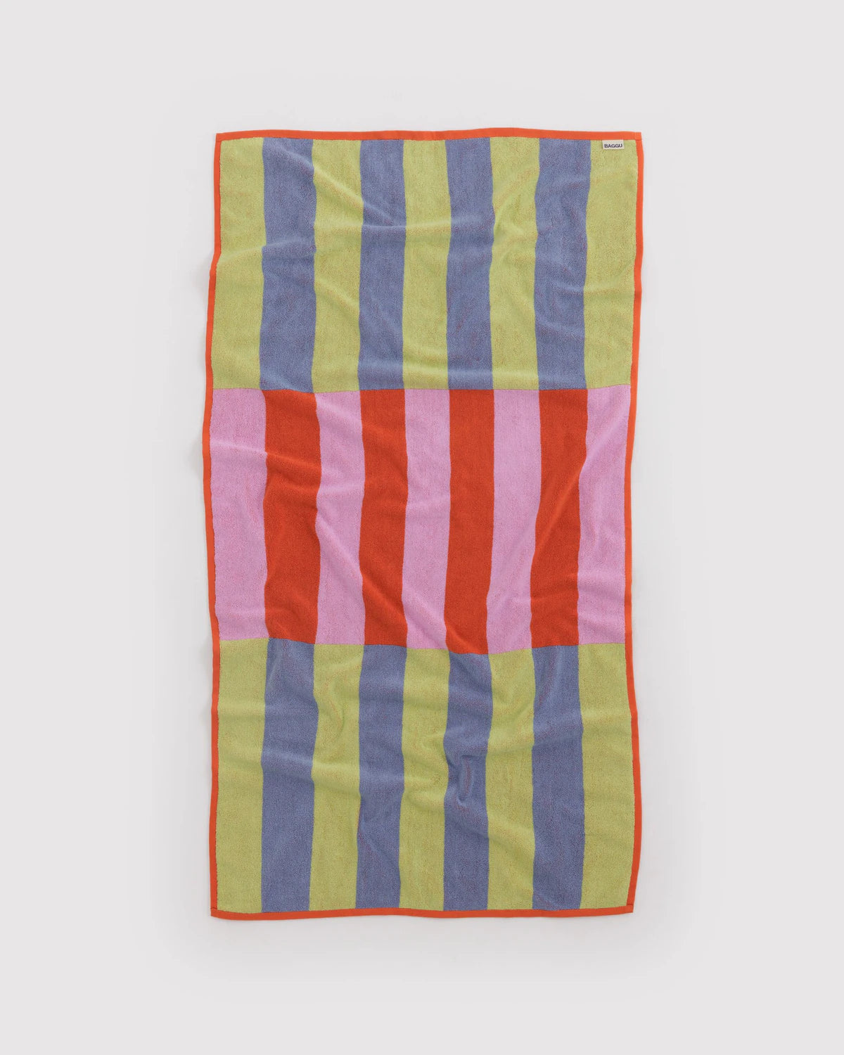 BAGGU Organic Cotton Bath Towel - Pool Stripe