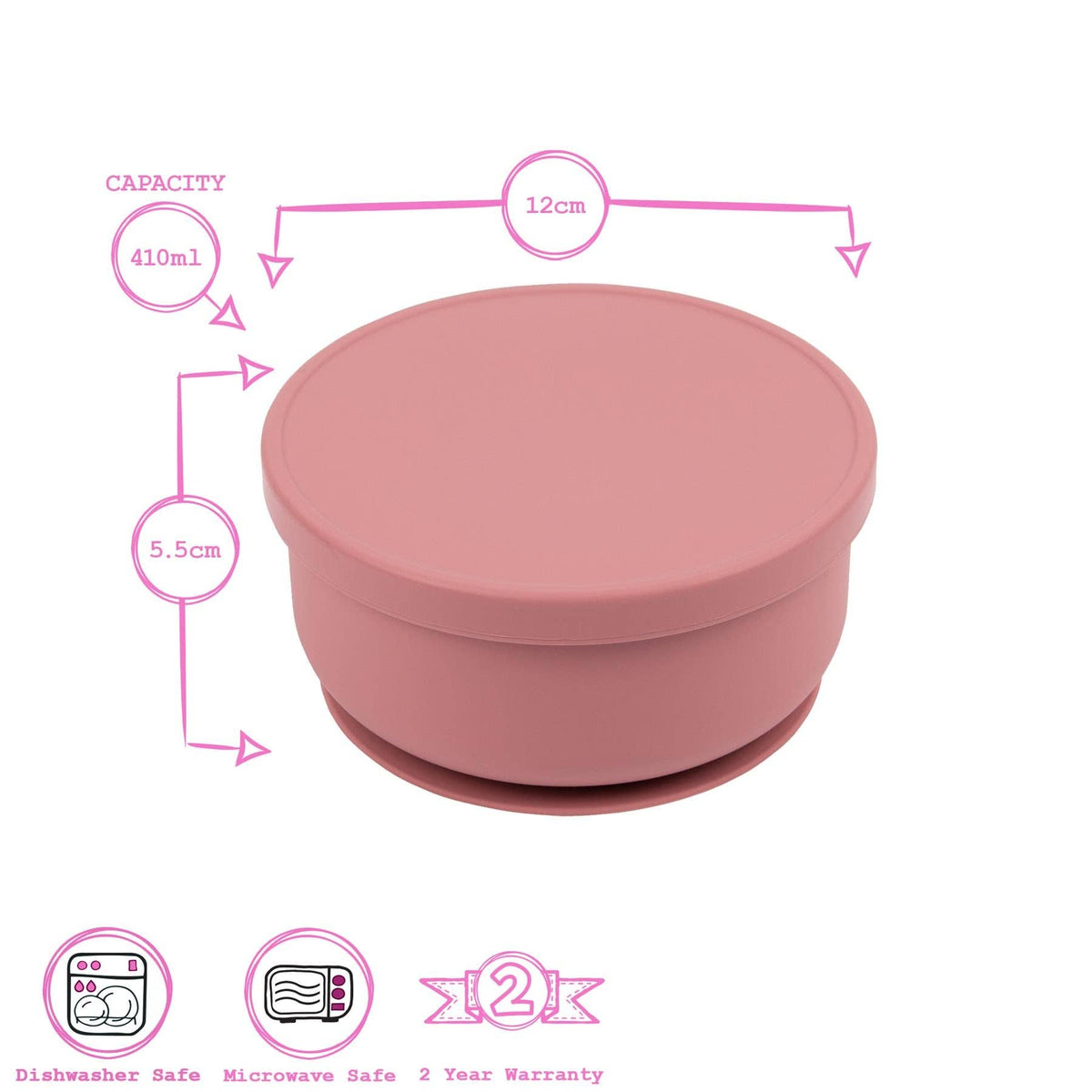 Baby Silicone Suction Bowl with Lid - Tradewinds