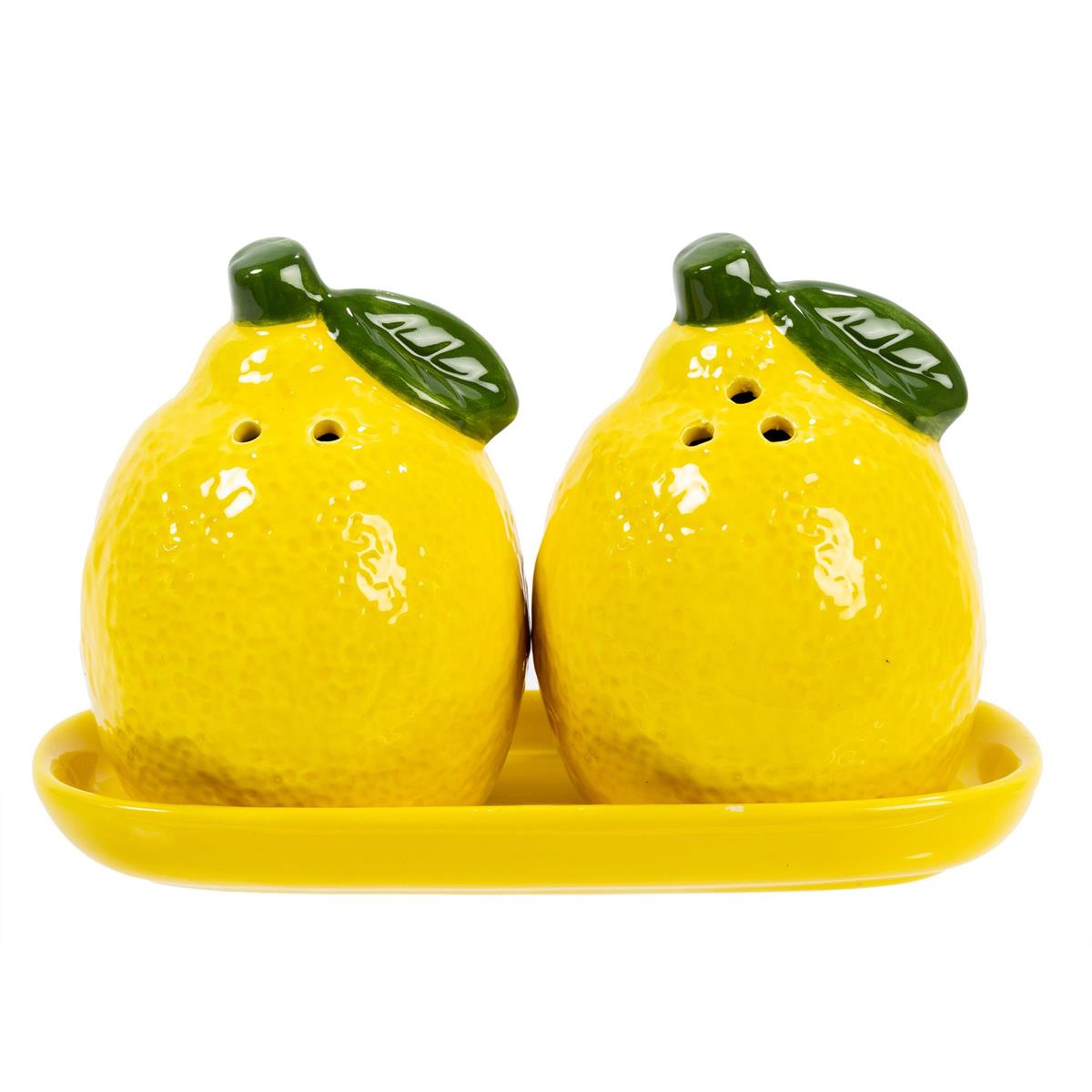 Lemons Salt + Pepper on Tray