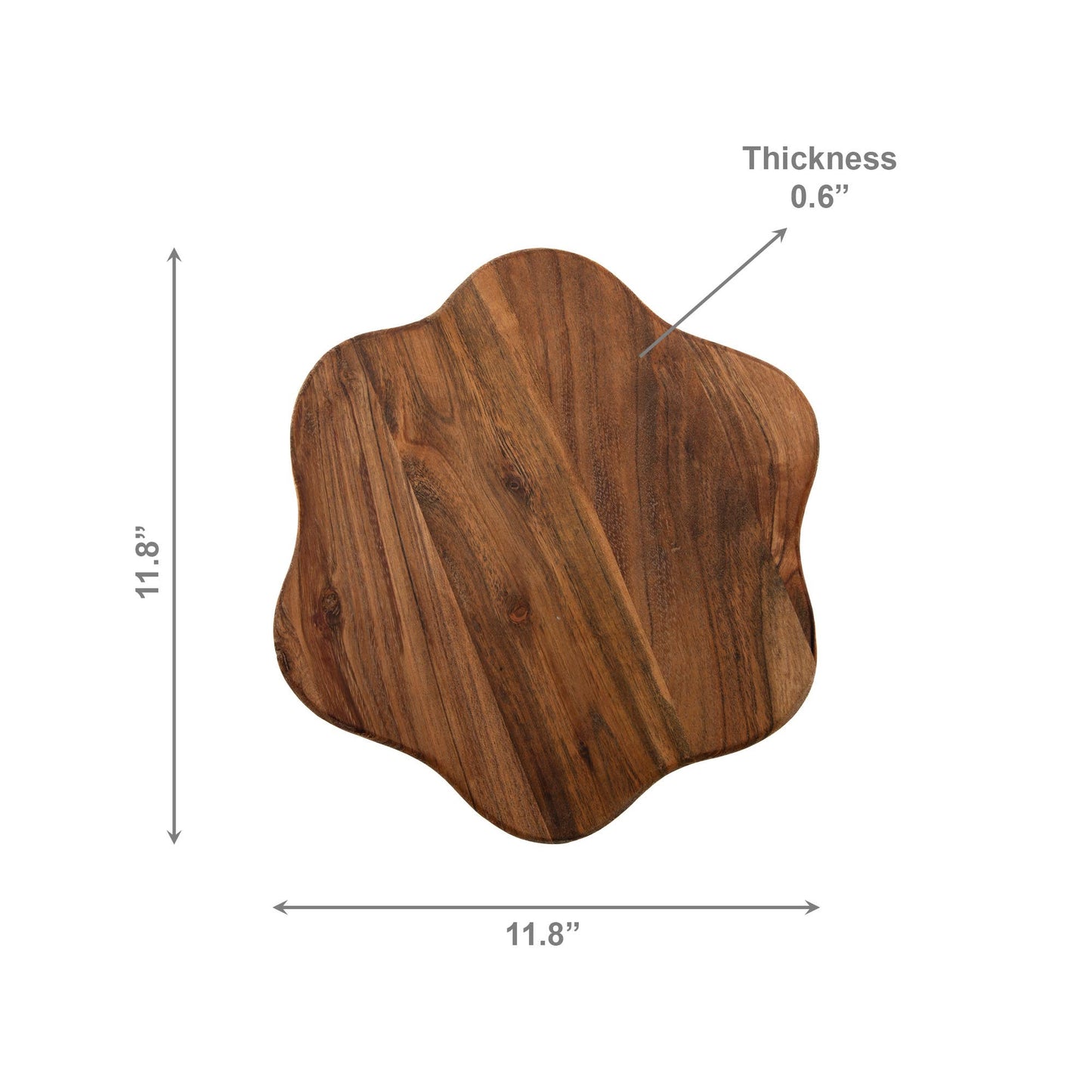 Acacia Wood Flower Shape Board