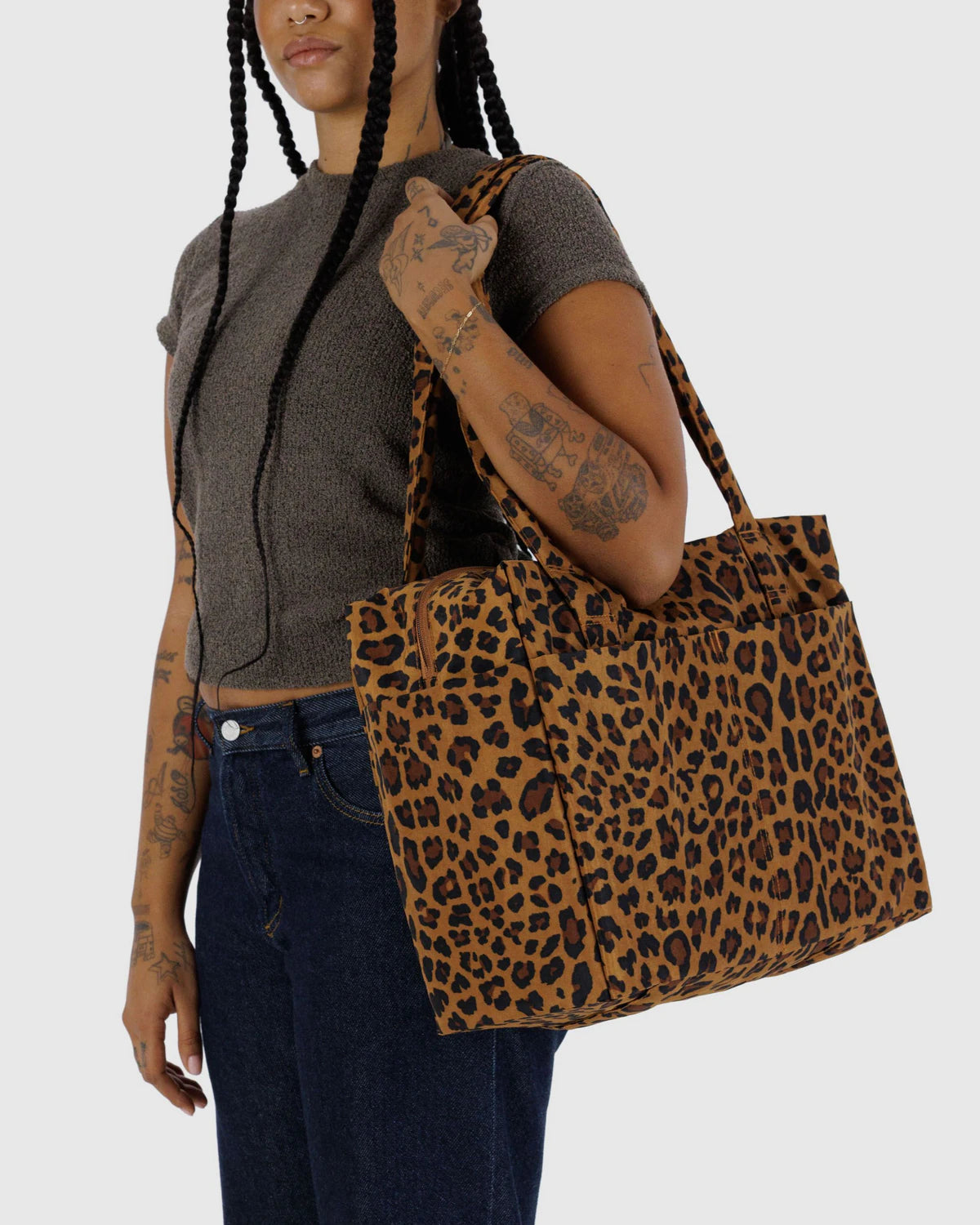 BAGGU Small Cloud Carry-On - Leopard