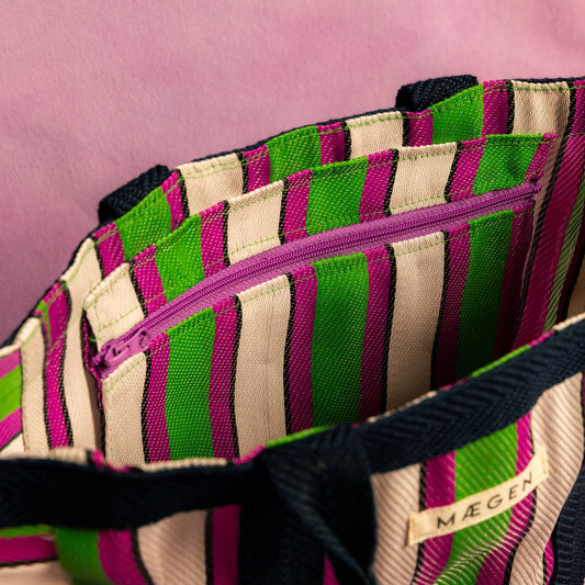 Mægen Everywhere Bag - Navy/Pink/Green