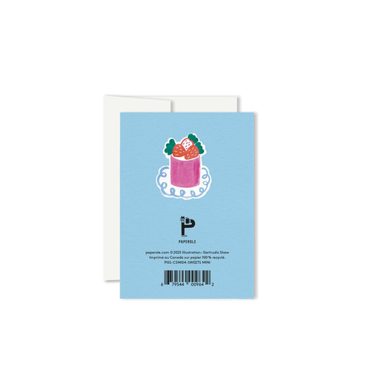 Sweets Mini card paired with its envelope