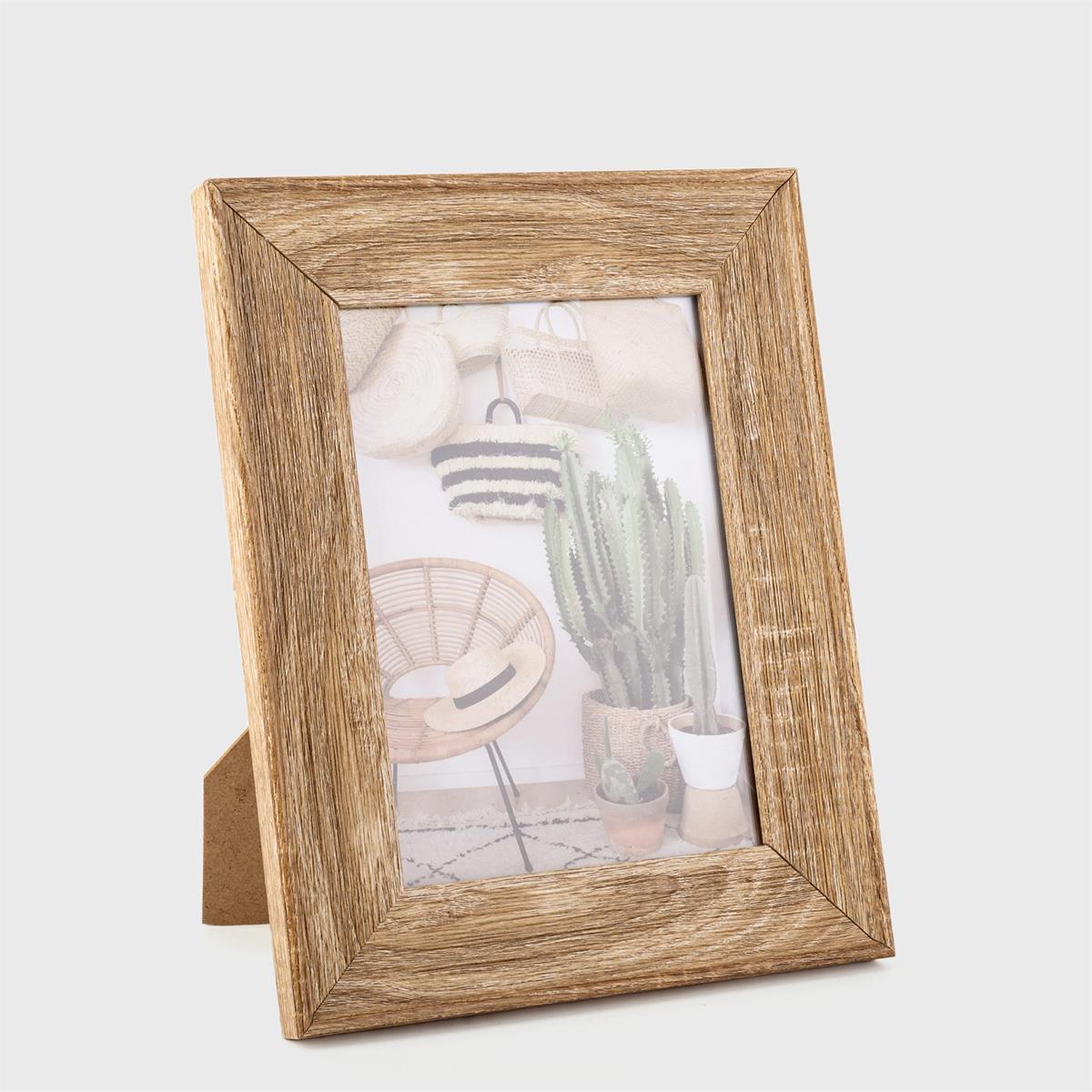 Brown Wood-Look Frame - 5 x 7β