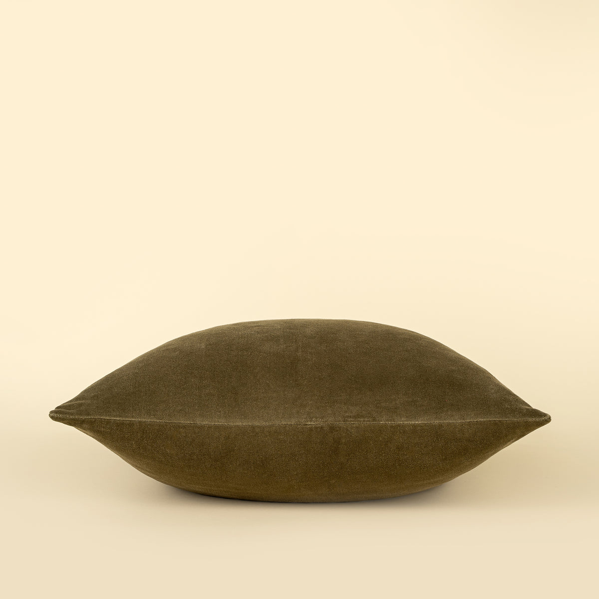 Vera Luxe Velvet Pillow - Olive, 20x20