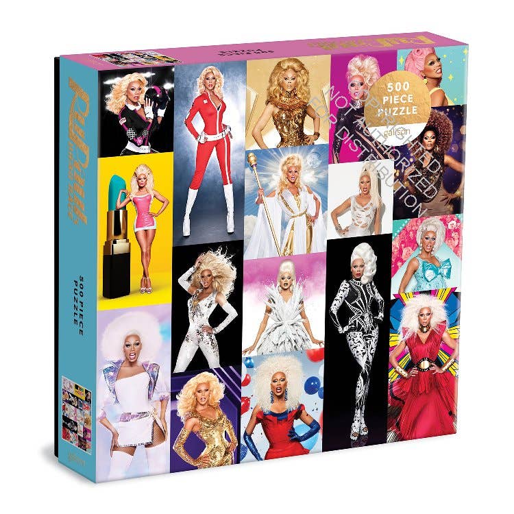 RuPaul's Drag Race jigsaw puzzle pieces detail - PABOOM