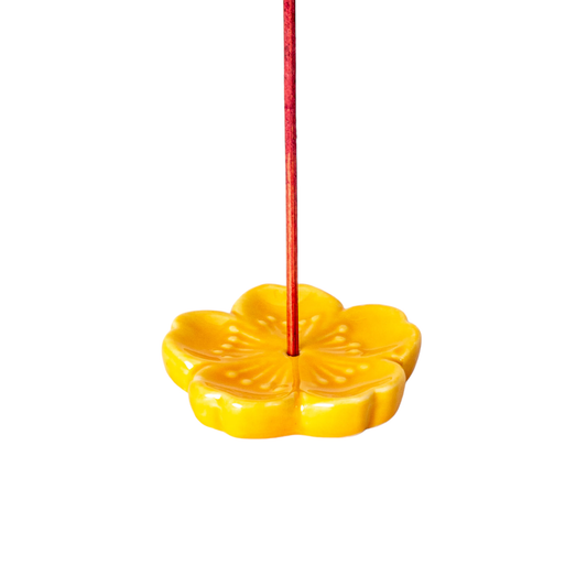 Sakura Cherry Blossom Incense Holder Yellow