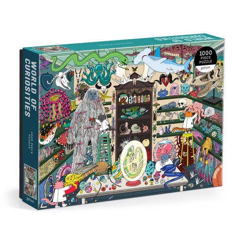 World of Curiosities completed jigsaw puzzle - PABOOM