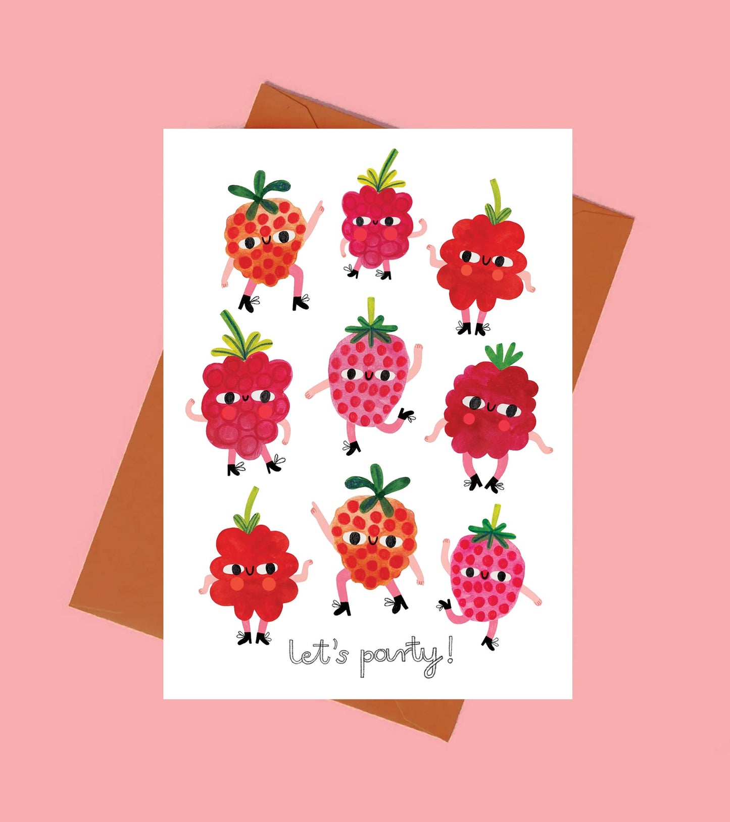 Party Raspberries Card