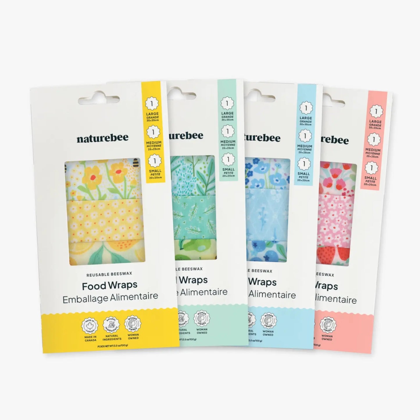 Beeswax Wrap Variety Set - Pink