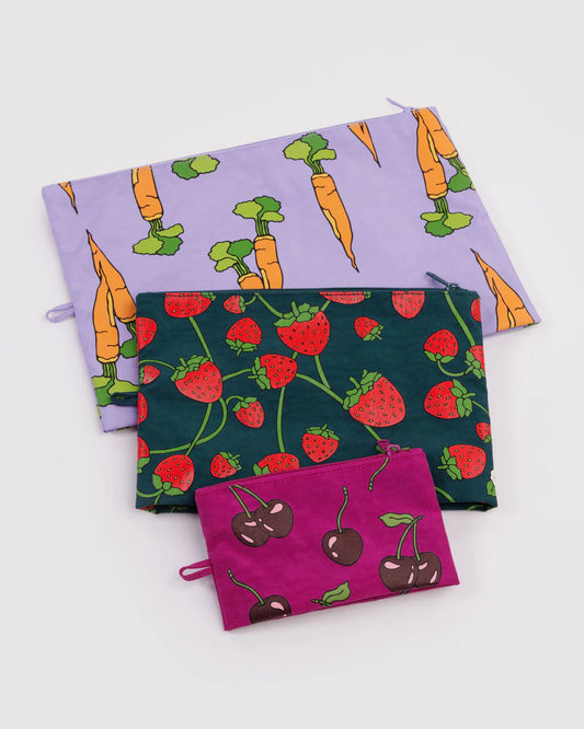 BAGGU Go Pouch Set - Carrots + Berries