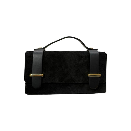 Suede Leather Pouch Bag Sisi - Purple