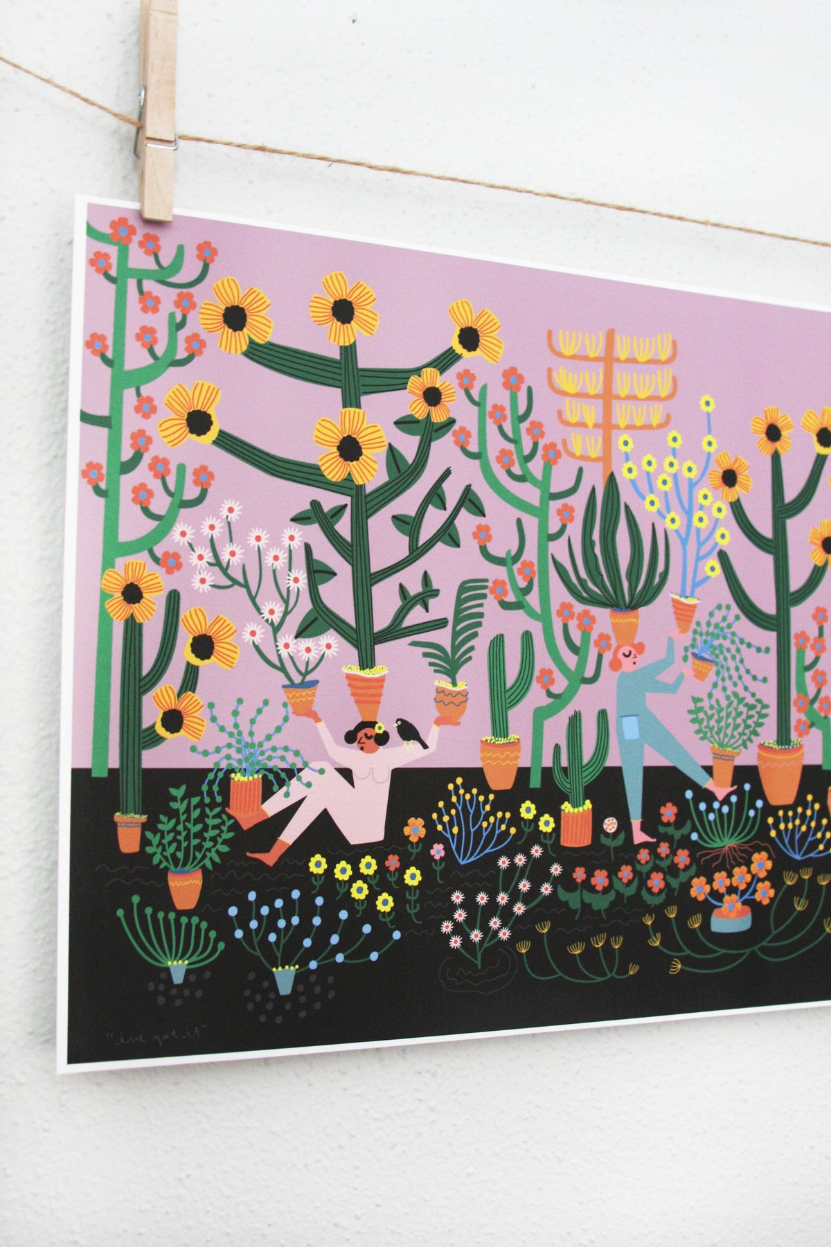 I've Got It archival print by Leah Duncan, detail view 2 β PABOOM