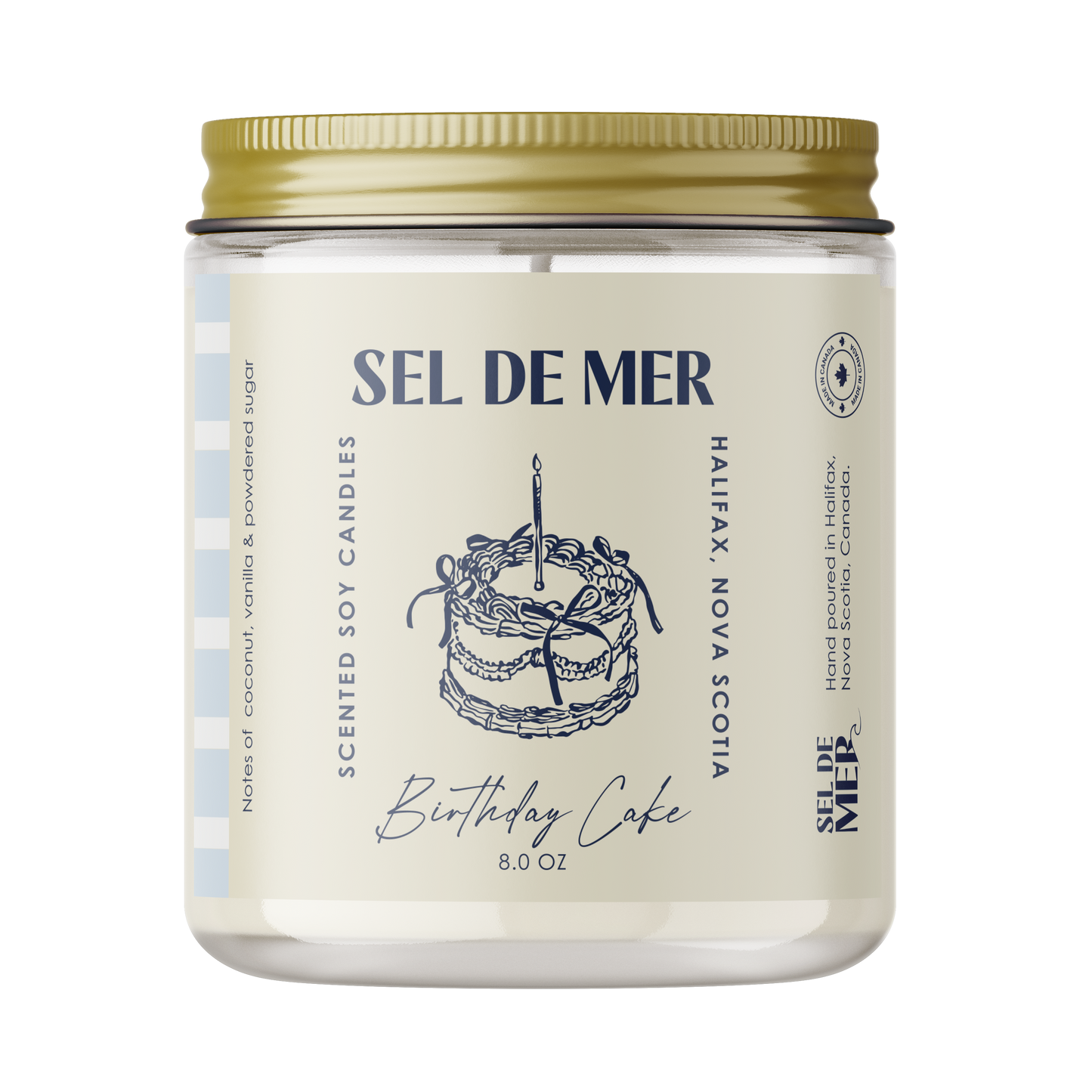 Sel de Mer Soy Candle - Birthday Cake