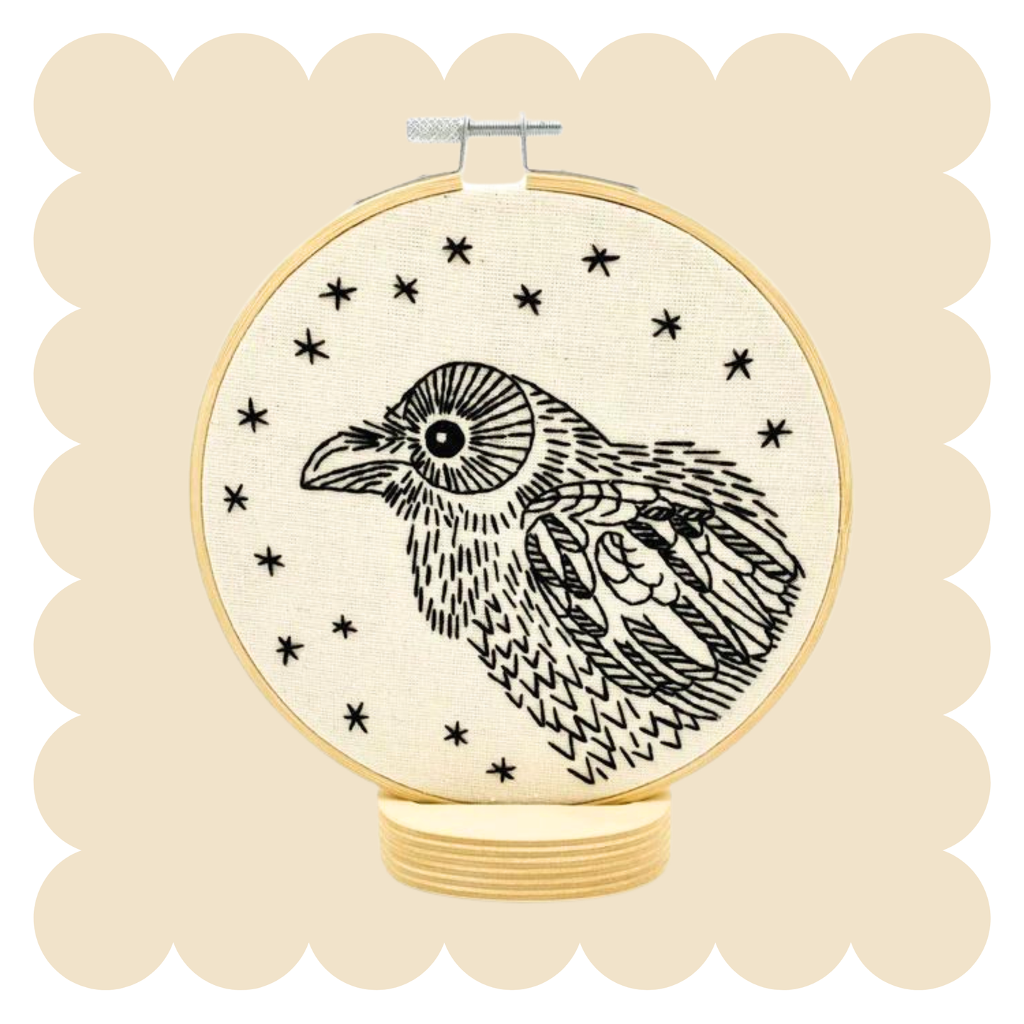 Raven Nevermore Complete Embroidery Kit