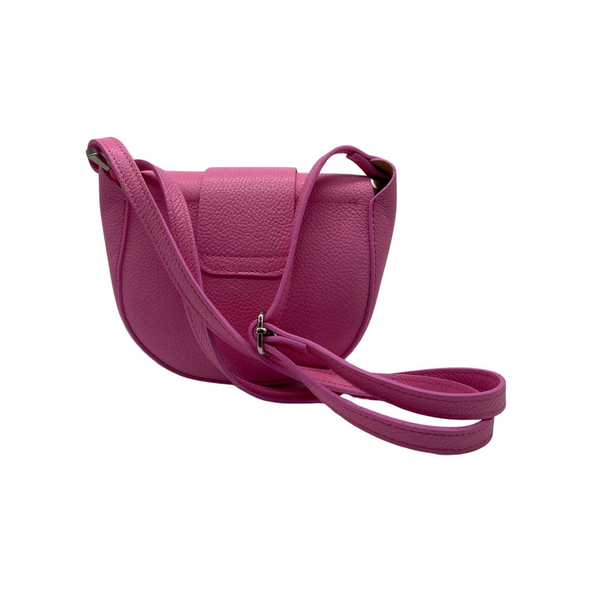 Margot Grained Leather Crossbody Bag - Black