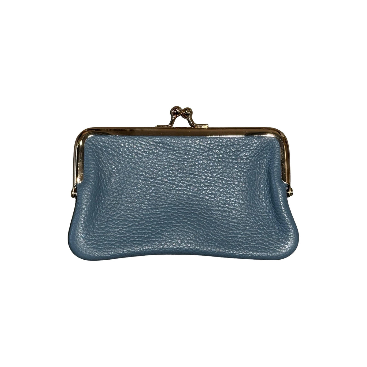 Wallet Purse Card Leather Seed Medium - Bleu Jean