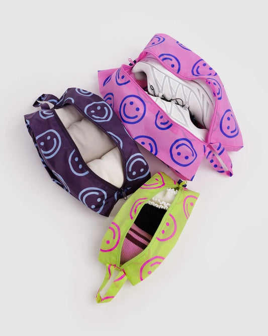 BAGGU 3D Zip Set Bright Happy Mix full set flat lay - PABOOM