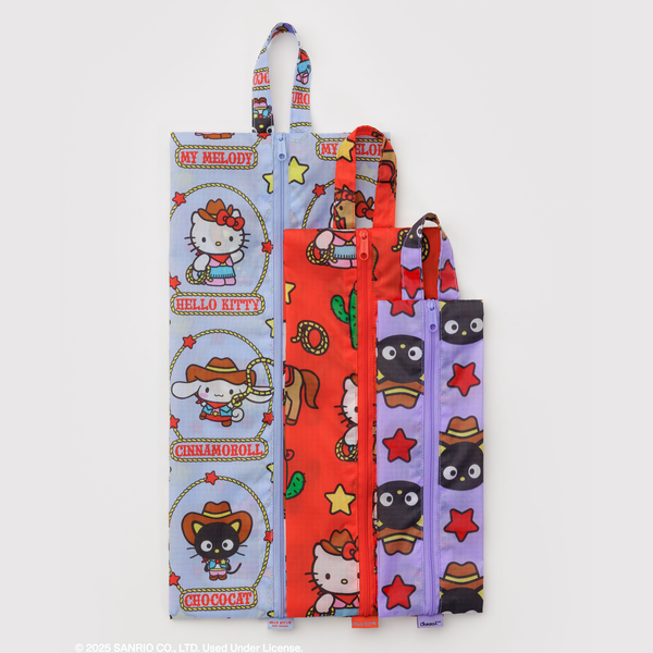 BAGGU 3D Zip Set - Hello Kitty + Friends Western
