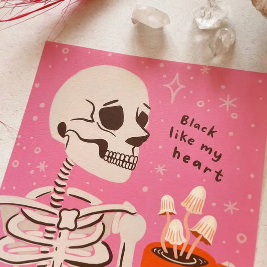 Black Like My Heart Print - PABOOM